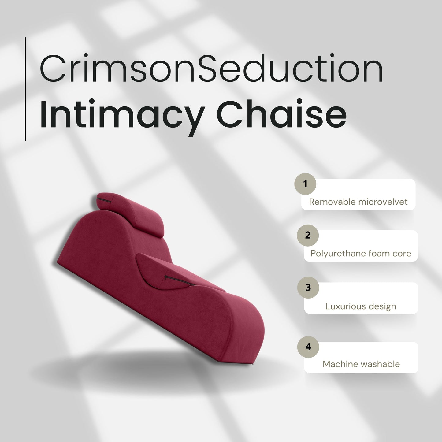 CrimsonSeduction Lounge – Erotic Sex Chaise Chair
