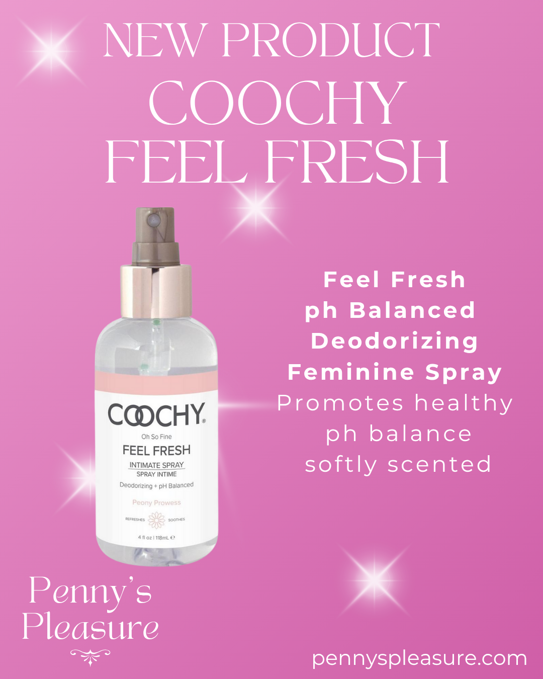 Coochy Intimate Feminine Spray Peony Prowess 4oz