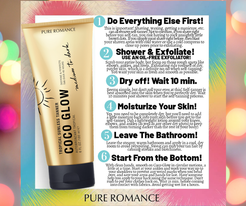 CoCo Glow Tropical Self Tanner-  Medium to Dark